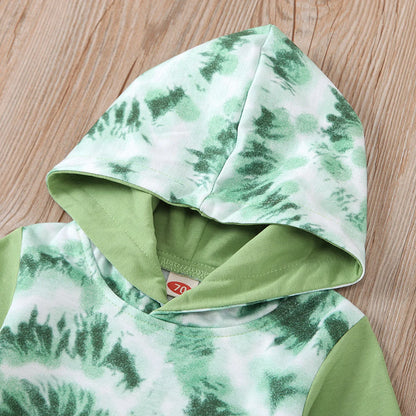 2 Piece Tie dye Hoodie and Pant Set 0-24 Months