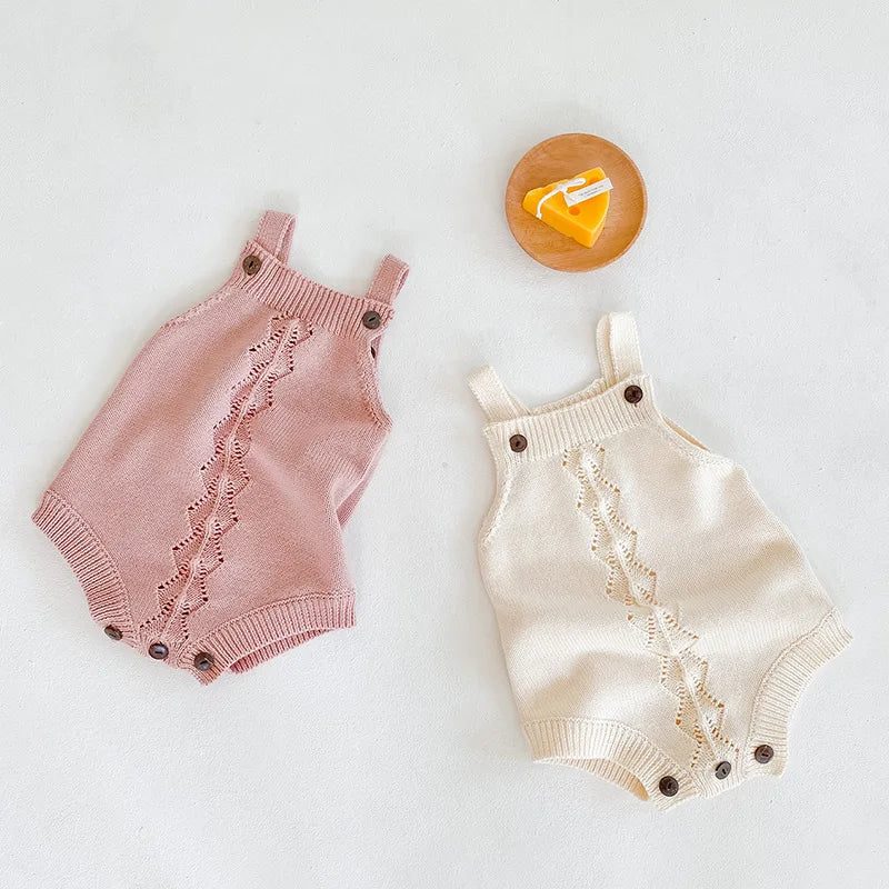 One-piece Knitted Rompers for 3-24 Months