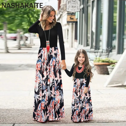 Floral Long Dress For Mom and daughter Sold Separatley