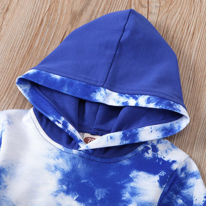 2 Piece Tie dye Hoodie and Pant Set 0-24 Months