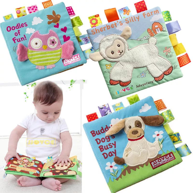 Educational Cloth Animal Style Baby Books