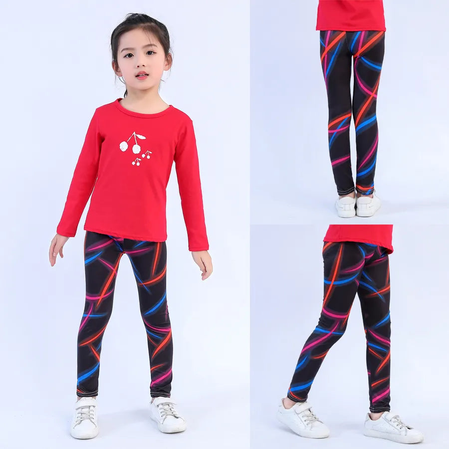 Girls Print Skinny leggings