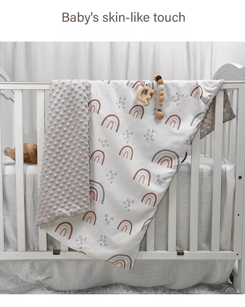 Soft Cartoon Print Baby Blanket