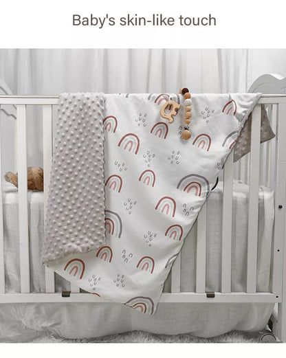 Soft Cartoon Print Baby Blanket