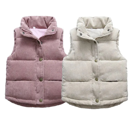 Children's Warm Thicken Vest Outerwear For 2-10 Years