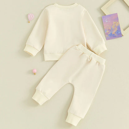 Rainbow Oversize Sweater & Long Pants Set For 6-36 Months