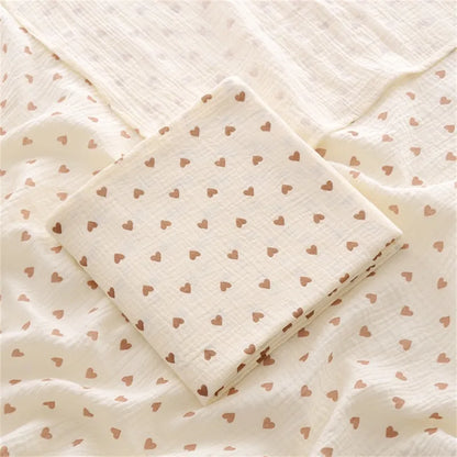 Large Muslin Cotton Swaddle Blanket 100x100cm