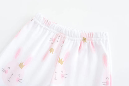 5-Piece NB Baby Girl Print Pants