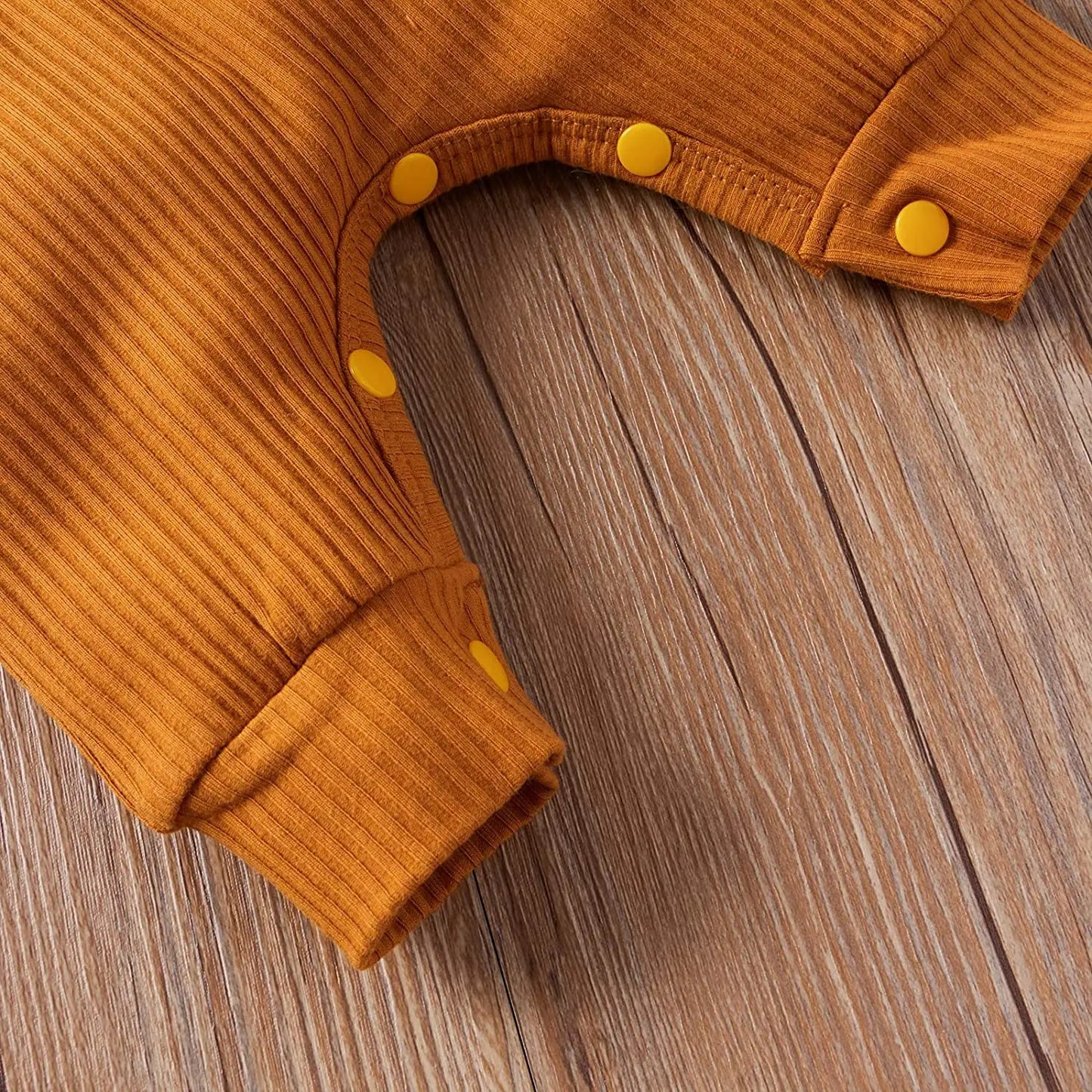 Solid Color Ribbed Romper for 3-18 Months