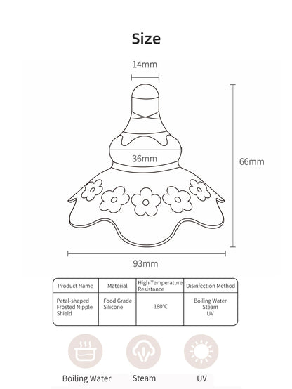 Baby Safe Silicone Nipple Shield for Breastfeeding