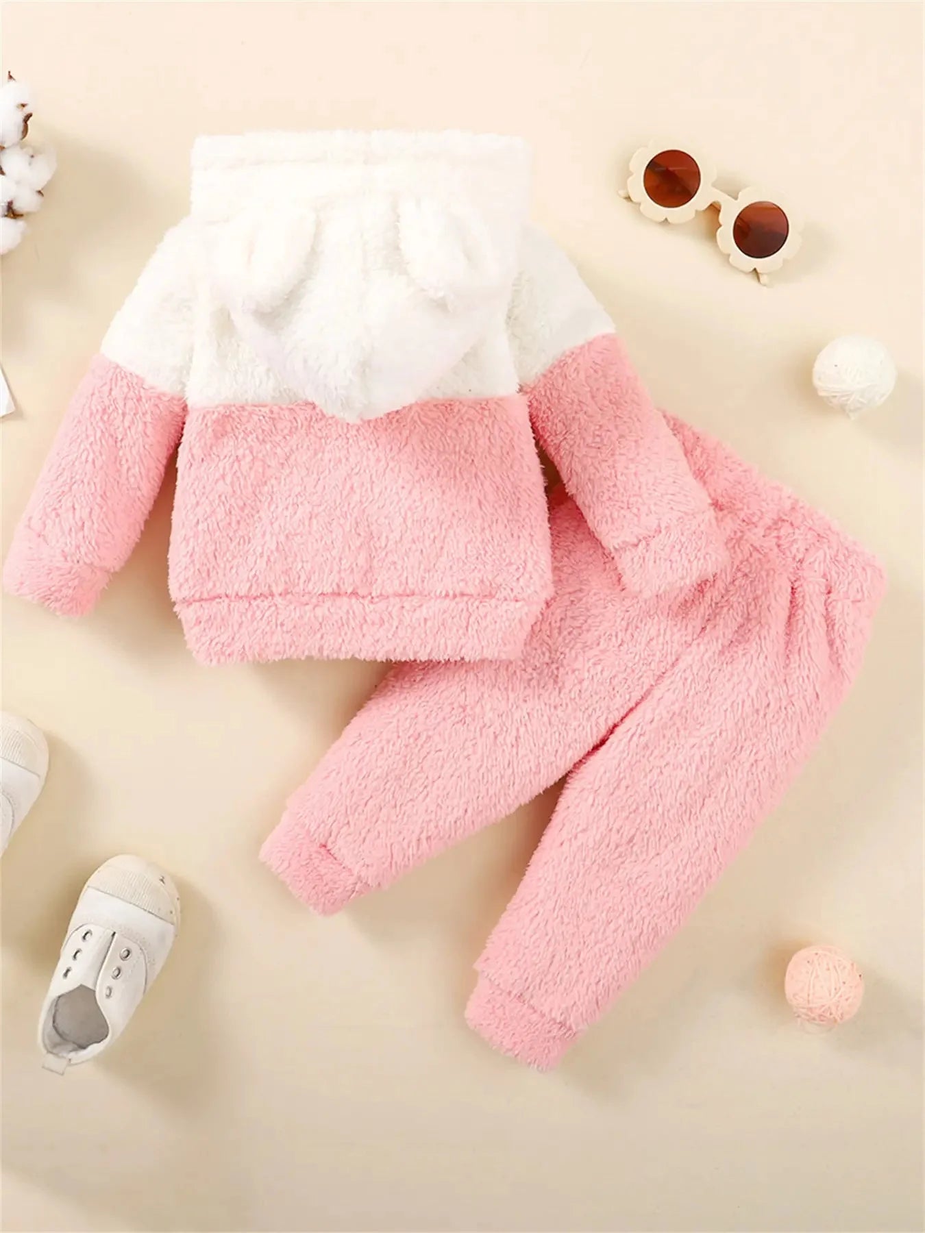 Baby Girl Soft Hoodie and Pants Set For 3-36 Months