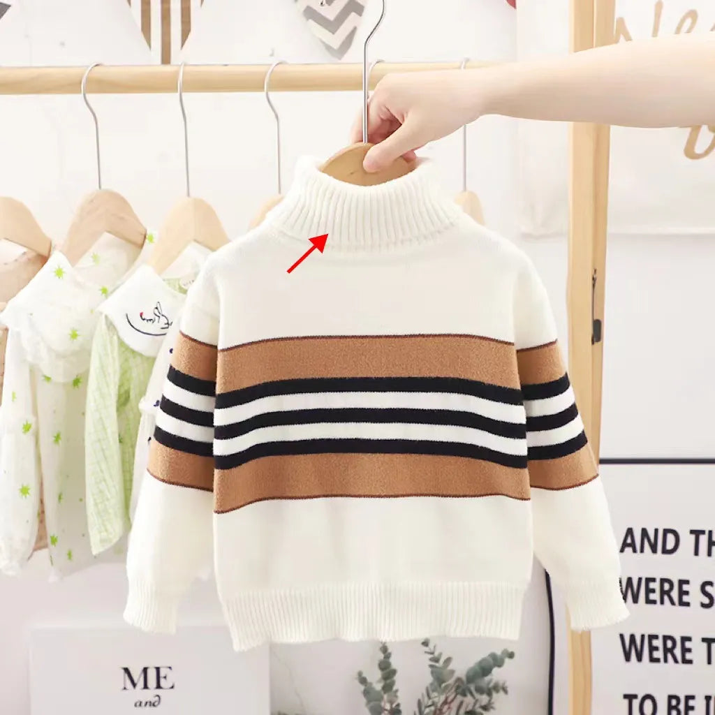 Fashion Striped Knitted Winter Sweater