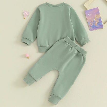 Rainbow Oversize Sweater & Long Pants Set For 6-36 Months