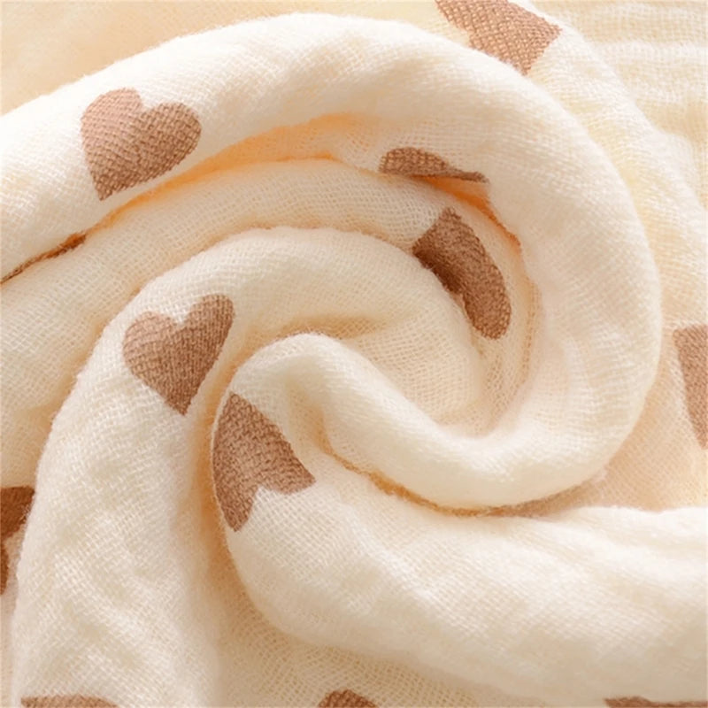 Large Muslin Cotton Swaddle Blanket 100x100cm