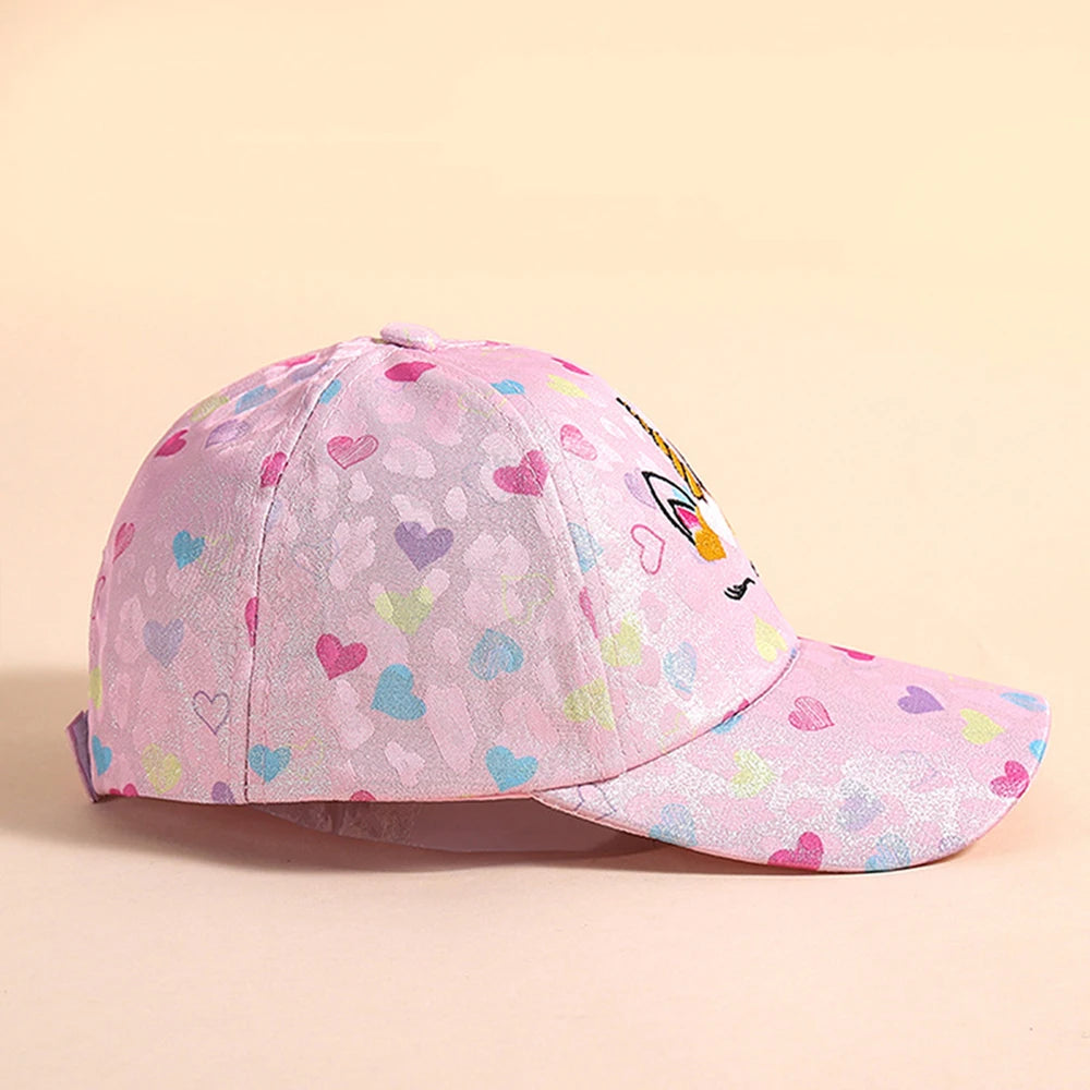 Unicorn Baseball Cap For Girls 4-12 Years