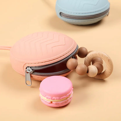 Silicone Zipper Travel Portable Teether Soother Container Box