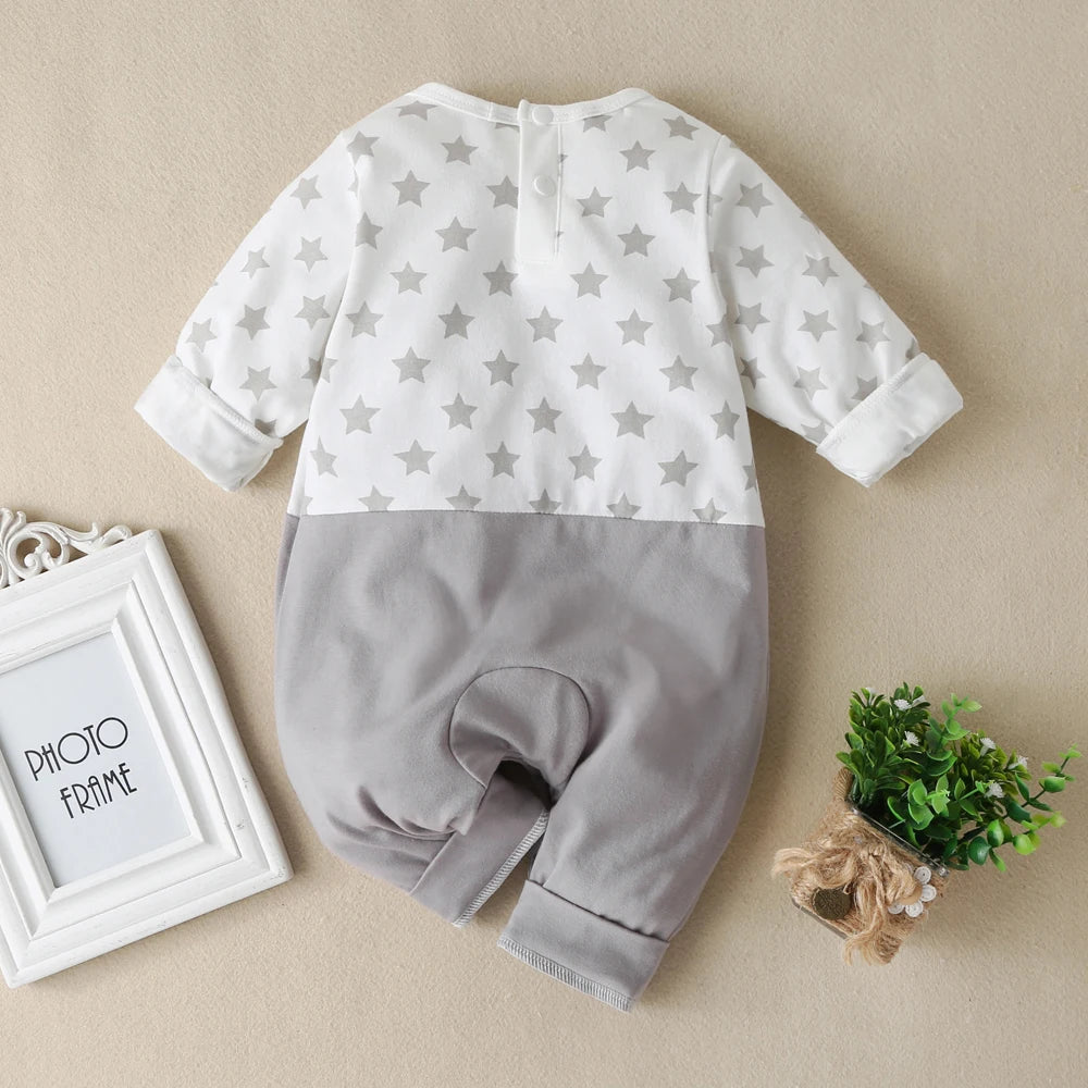 Long Sleeve Elephant Love-Heart Romper For 3-12 Months