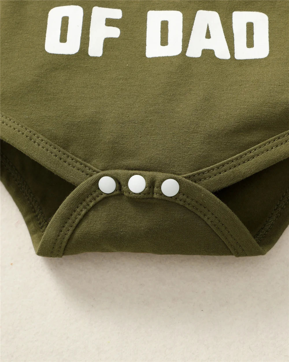 "Cooler Version of Dad" Bodysuit Camo Pants and Hat Set for 0-18 Months