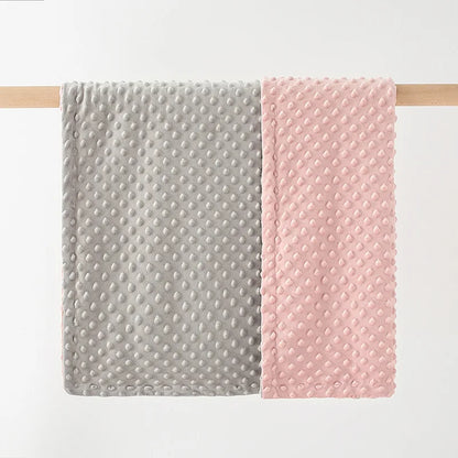 Warm Fleece Solid Color Baby Blanket