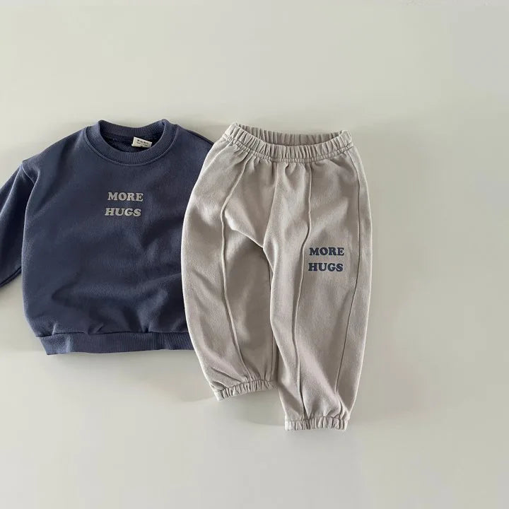 2 Pieces More Hugs Sweatshirt and Pants Set