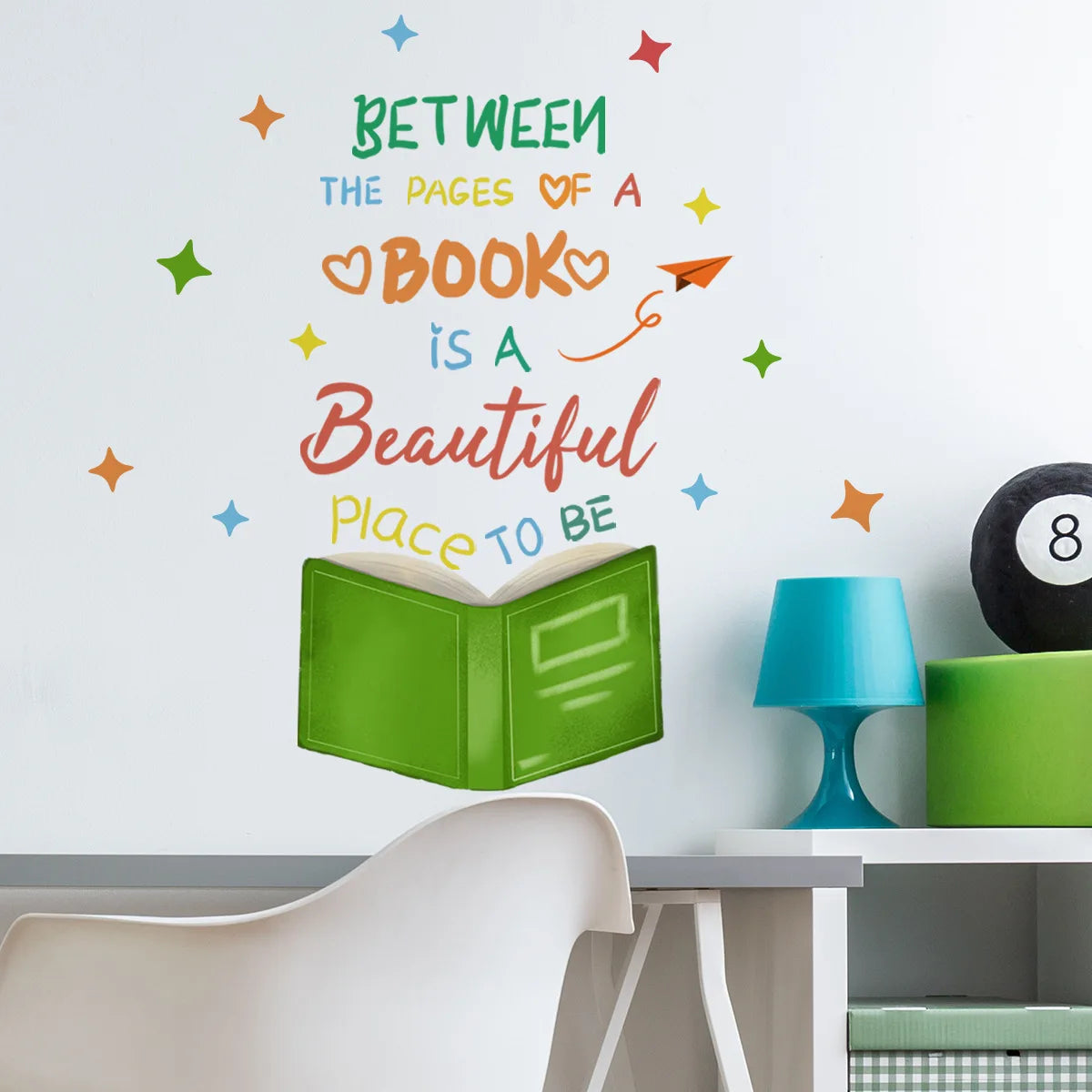 Inspirational Reading Phrases Wall Stickers