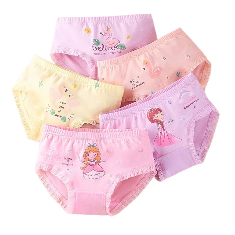 3 Piece Girls Briefs or Panty Cotton Underwear