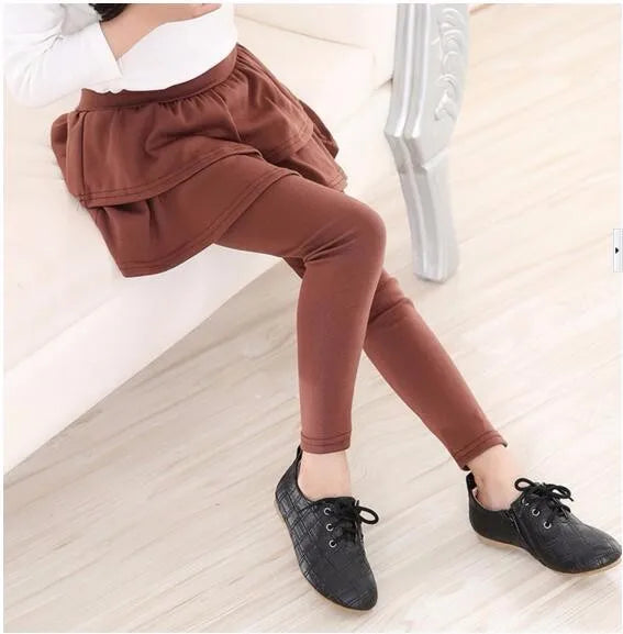 Warm Girls Skirt with leggings