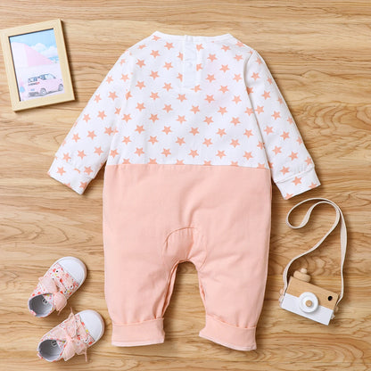 Long Sleeve Elephant Love-Heart Romper For 3-12 Months