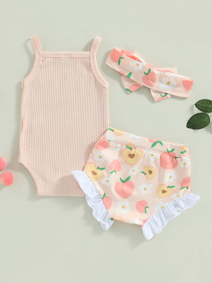 3 Piece I Love My Daddy Bodysuit Short Headband Set