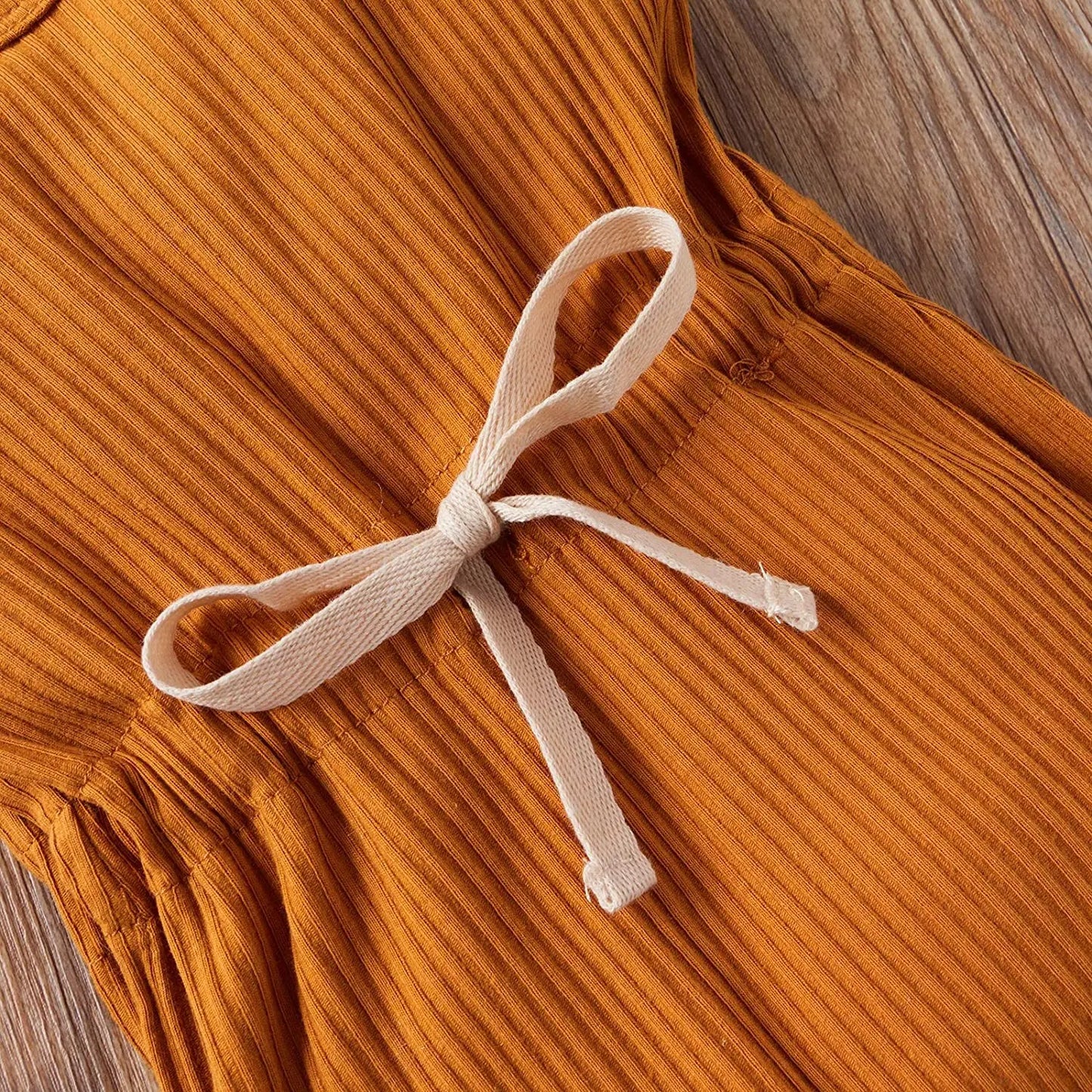 Solid Color Ribbed Romper for 3-18 Months