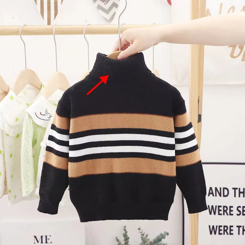 Fashion Striped Knitted Winter Sweater